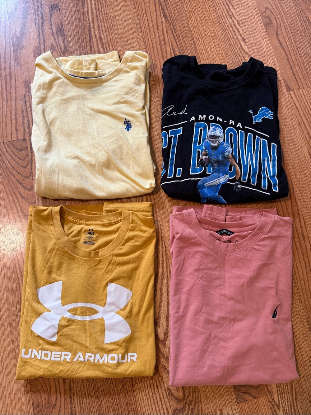 4 large t-shirts